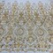 1 Yard Beaded Lace with Sequins & Pearls 52″ Wide Embroidered Polyester Net Mesh for Bridal & Formal Gowns